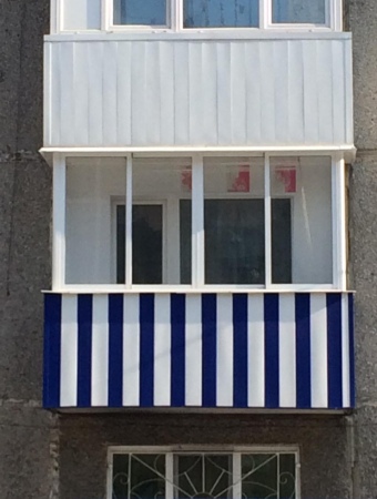 Холодное остекление с сайдингом