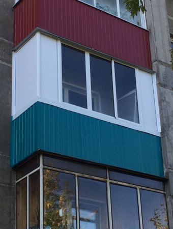 Холодный балкон с шкафом