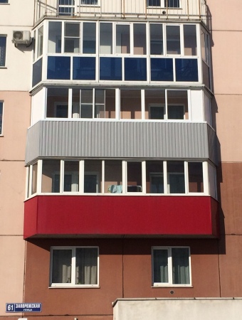 Остекление балкона под ключ с отделкой