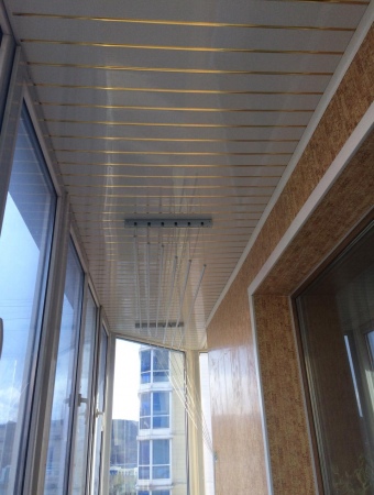 Французское остекление балконы с отделкой под дерево