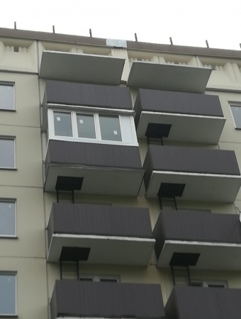 Остекление балкона теплым профилем