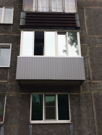 Остекление балкона на Транспортной