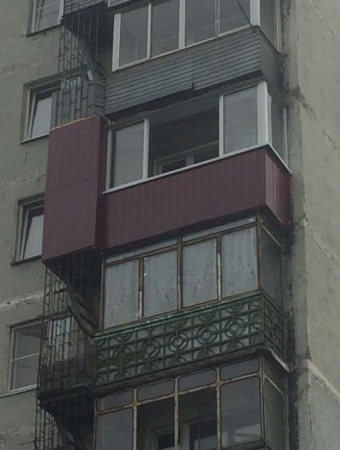 Отделка сайдингом, холодный раздвижной профиль